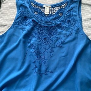 Forever 21 Flowered Cropped Tank